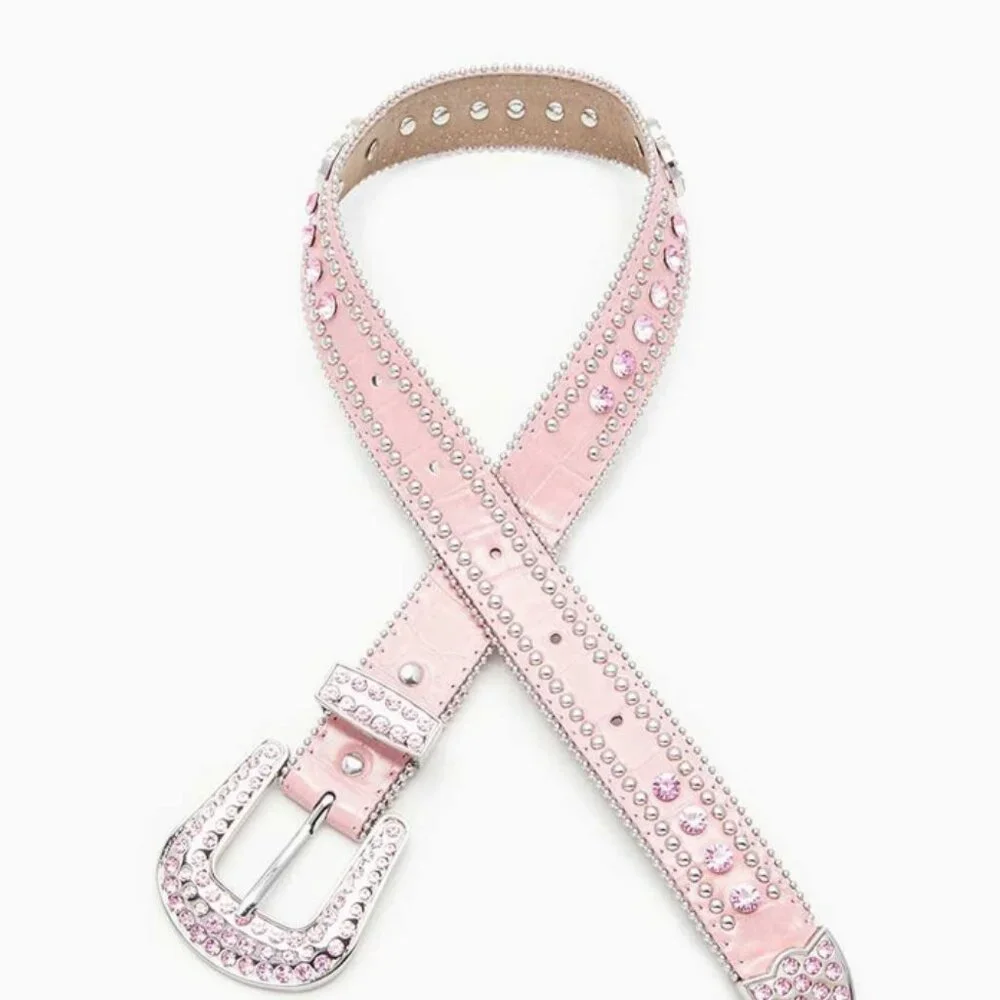 Crystal Heart Studs girls Belt